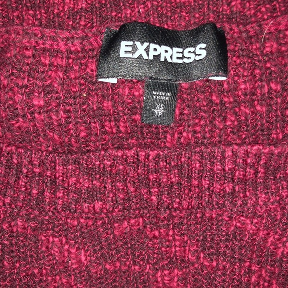 Express maroon sweater - Picture 3 of 3